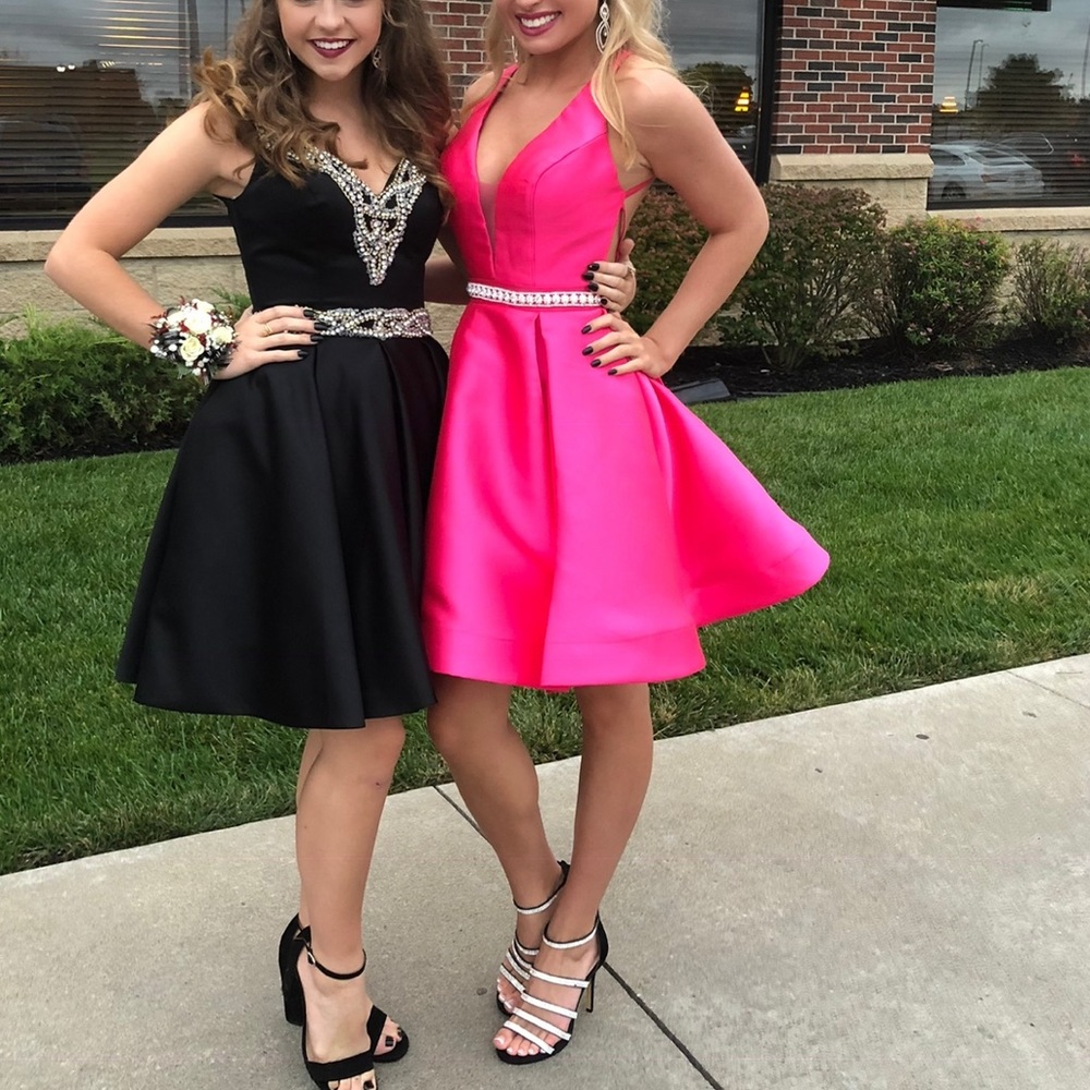 Homecoming dress - JOVANI - hot pink